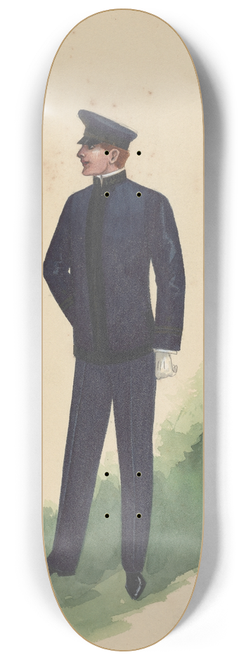 Will R. Barnes - 8 Navy Men-Act II 8.25 inch art skate deck