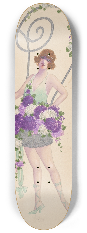 Will R. Barnes - 9-Violets 8.25 inch art skate deck