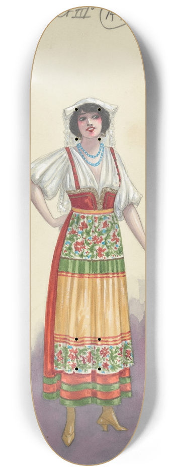 Will R. Barnes - A12-Act III-8 Fisher Wives 8.25 inch art skate deck