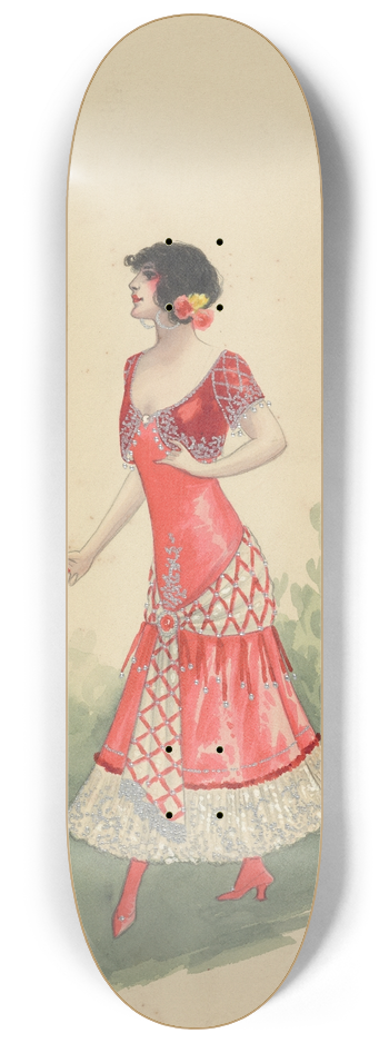 Will R. Barnes - Act I-Spanish Ladies 8.25 inch art skate deck