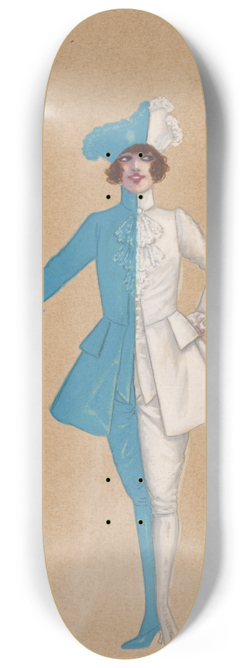Will R. Barnes - Blue Boys 8.25 inch art skate deck