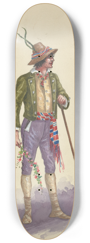 Will R. Barnes - CC-Corsican Men-Act II 8.25 inch art skate deck