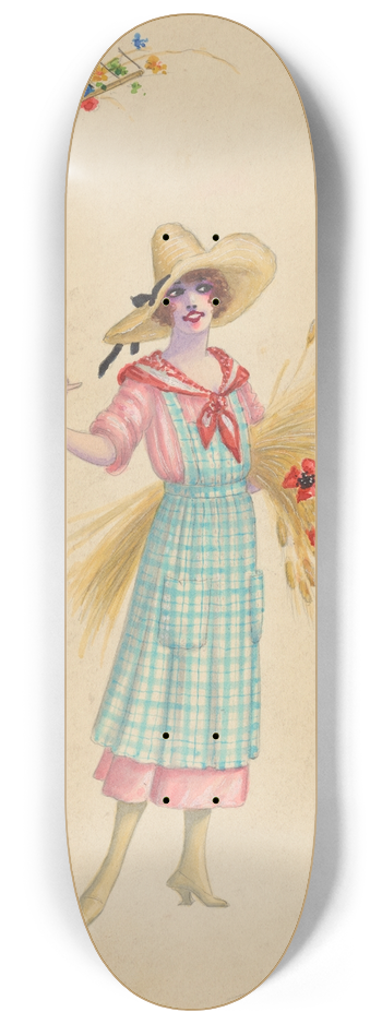 Will R. Barnes - Farmerettes 8.25 inch art skate deck