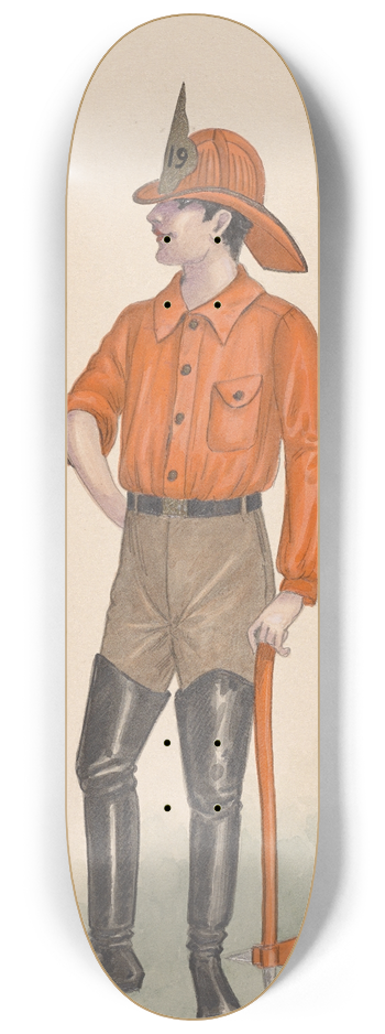 Will R. Barnes - Firemen 8.25 inch art skate deck