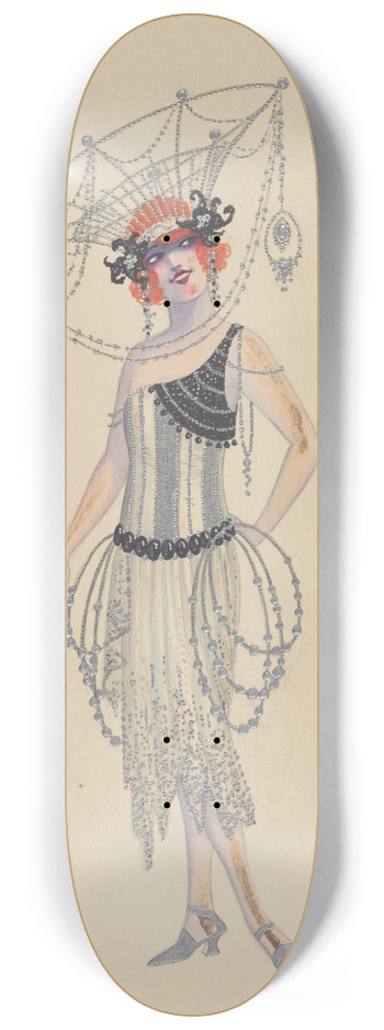 Will R. Barnes - Lady-in-Waiting 8.25 inch art skate deck