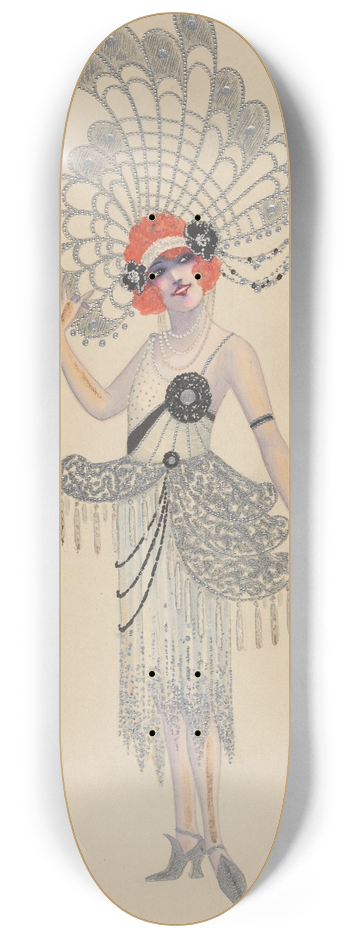 Will R. Barnes - Lady-in-Waiting 8.25 inch art skate deck