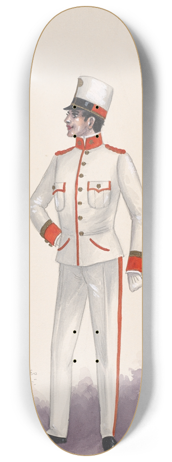 Will R. Barnes - Officer costume 3 8.25 inch art skate deck