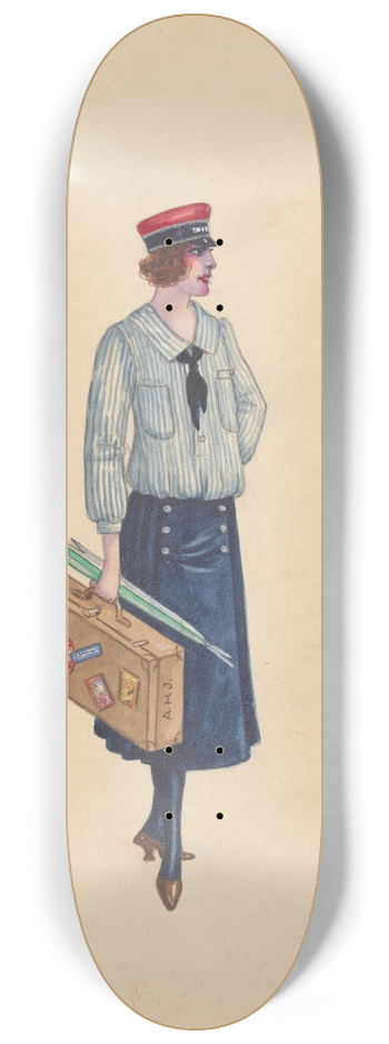 Will R. Barnes - Porters, 6 8.25 inch art skate deck