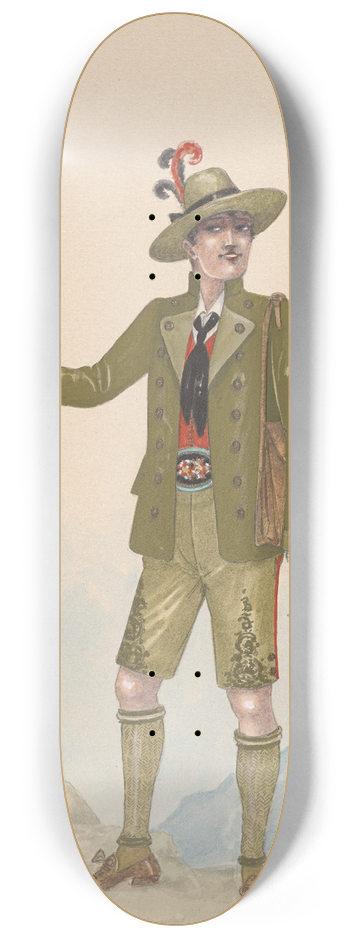 Will R. Barnes - Swiss Man 8.25 inch art skate deck