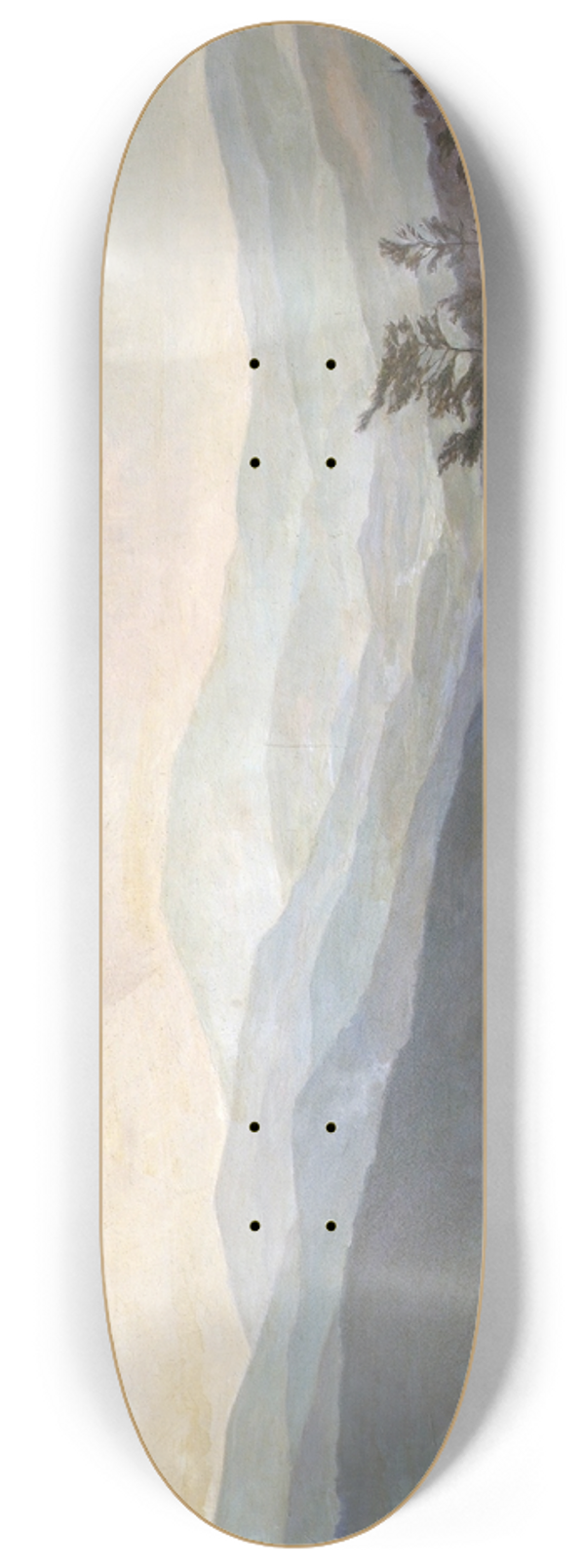 Willy ter Hell - Bayrische Landschaft Bayrischer Wald 8.25 inch art skate deck