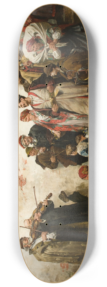 Wincenty Wodzinowski - Familiar Note 8.25 inch art skate deck