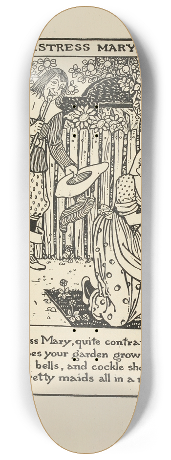 Winifred Smith - Mistress Mary 8.25 inch art skate deck