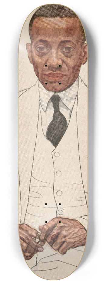 Winold Reiss - Alain Locke 8.25 inch art skate deck