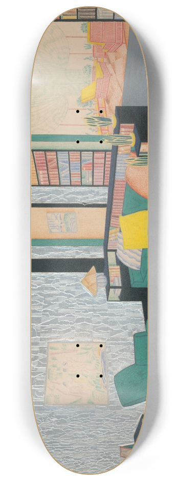 Winold Reiss - Design for Orinoka Fabric Advertisement 8.25 inch art skate deck