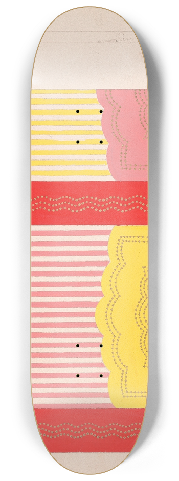 Winold Reiss - Design for unidentified restaurant, possibly Dunhalls Restaurant, New York, NY.] [Wall treatment, sketch 2 8.25 inch art skate deck