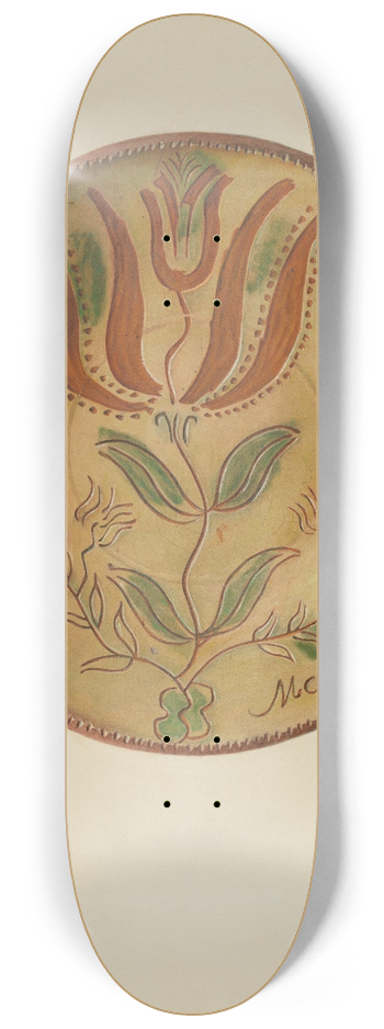 Austin L. Davison - Pa. German Plate 8.25 inch art skate deck