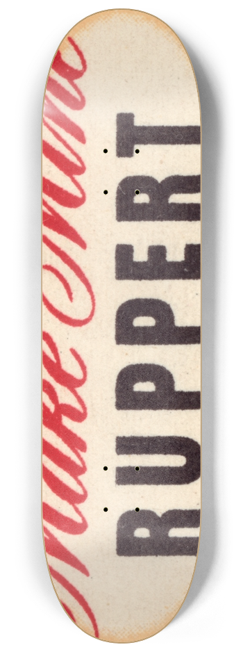 Winold Reiss - Ruppert Beer Label. 8.25 inch art skate deck