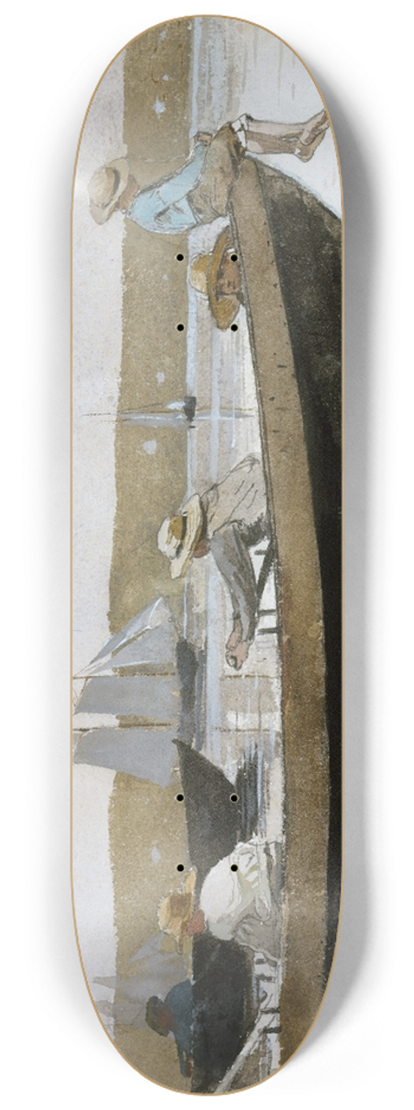 Winslow Homer - Boys in a Dory 8.25 inch art skate deck