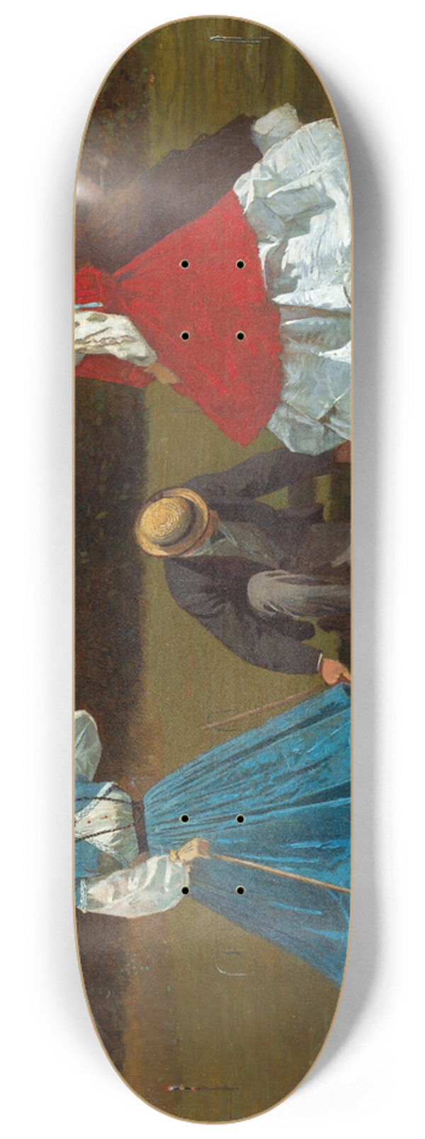 Winslow Homer - Croquet Scene 8.25 inch art skate deck