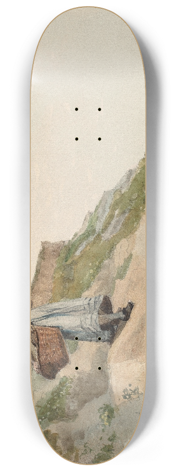 Winslow Homer - Girl Carrying a Basket 8.25 inch art skate deck