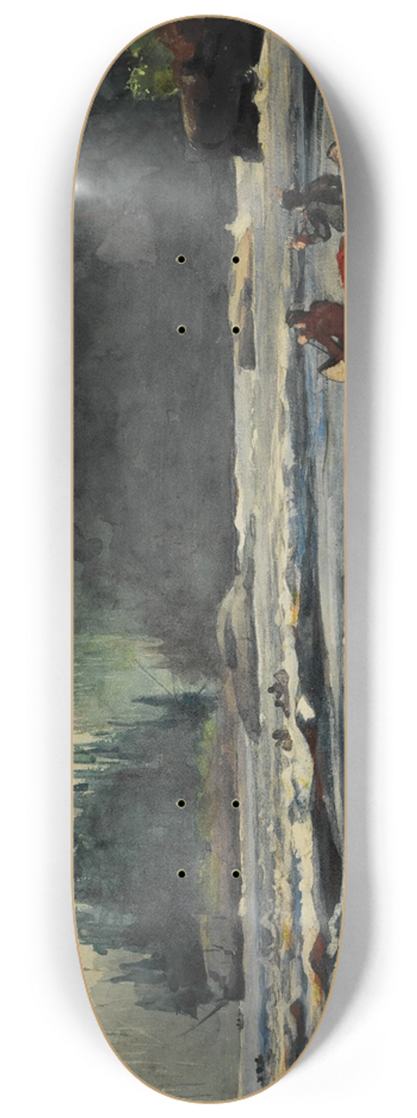 Winslow Homer - In the Rapids 8.25 inch art skate deck