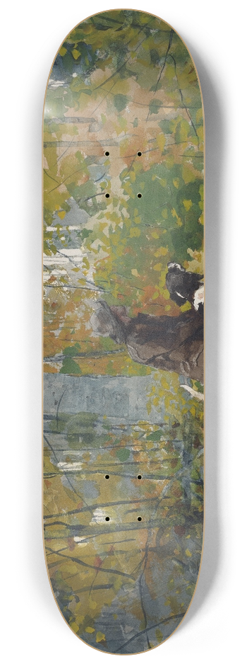 Winslow Homer - On the Trail 8.25 inch art skate deck