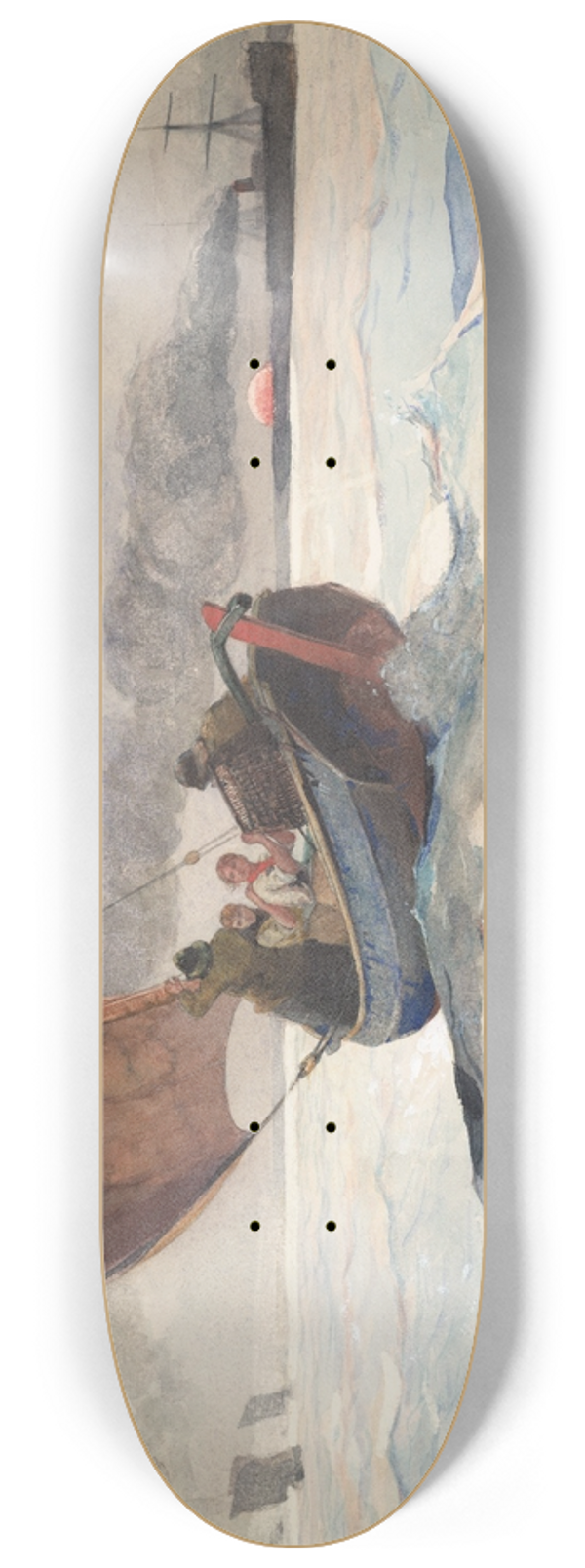 Winslow Homer - Returning Fishing Boats 8.25 inch art skate deck