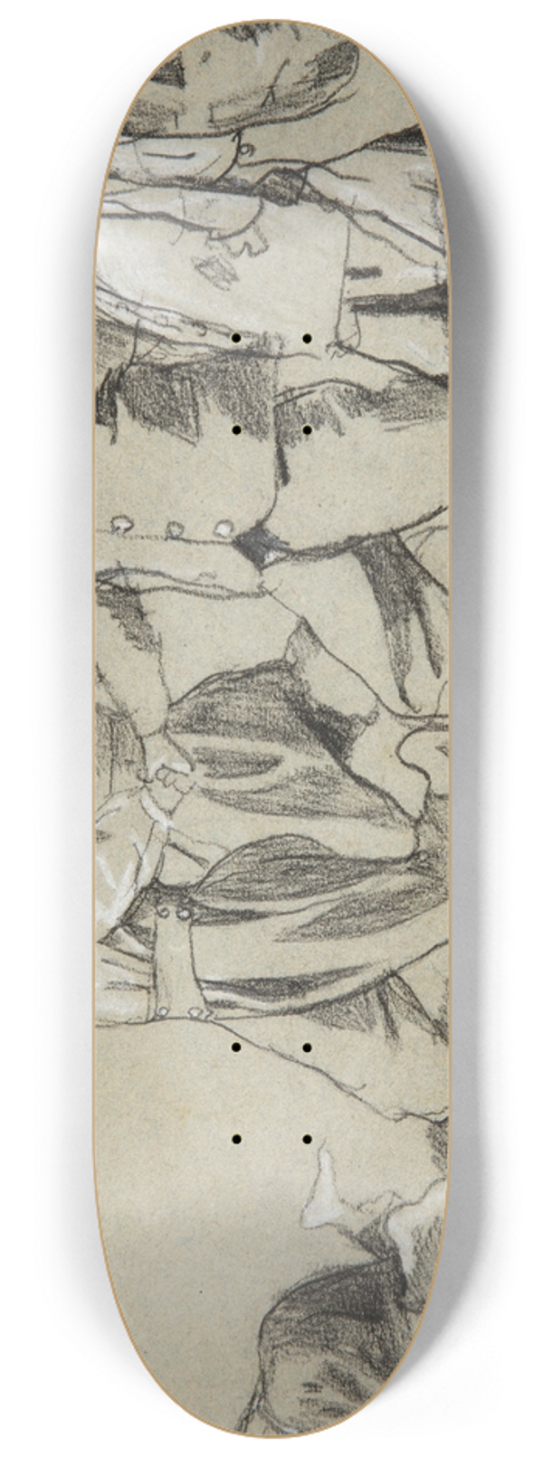 Winslow Homer - Study for Snap the Whip 8.25 inch art skate deck