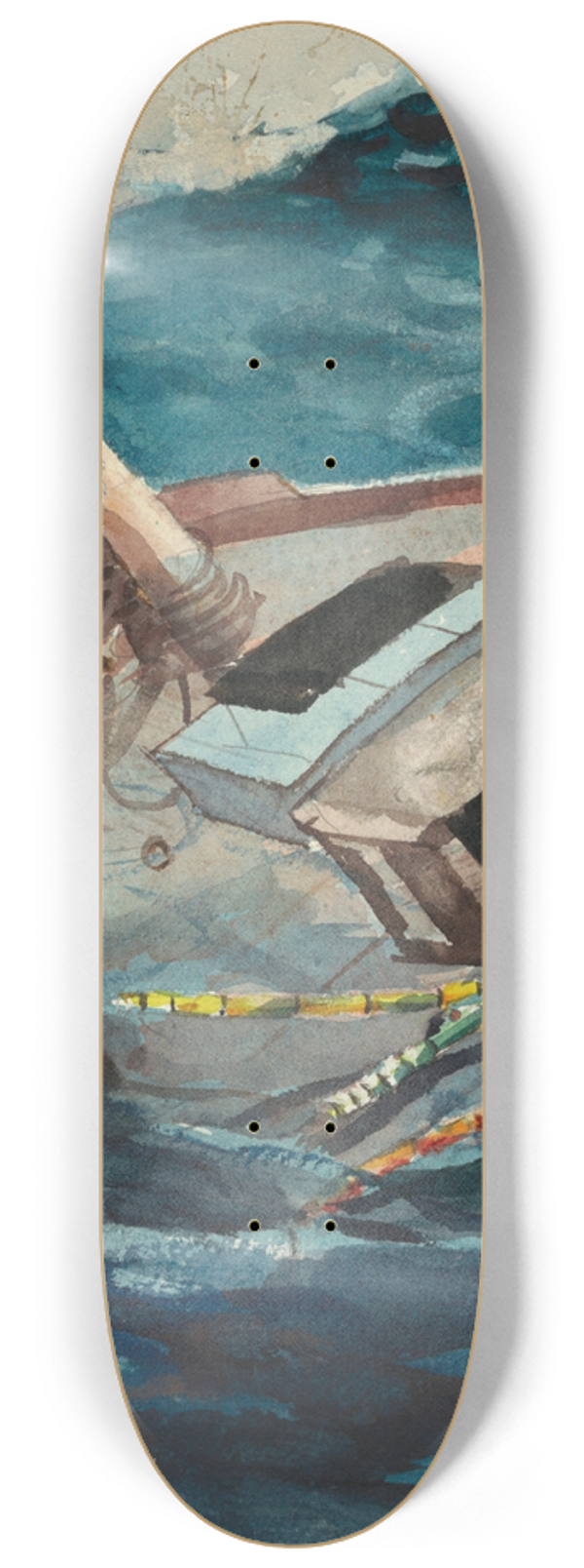 Winslow Homer - Study for The Gulf Stream 8.25 inch art skate deck