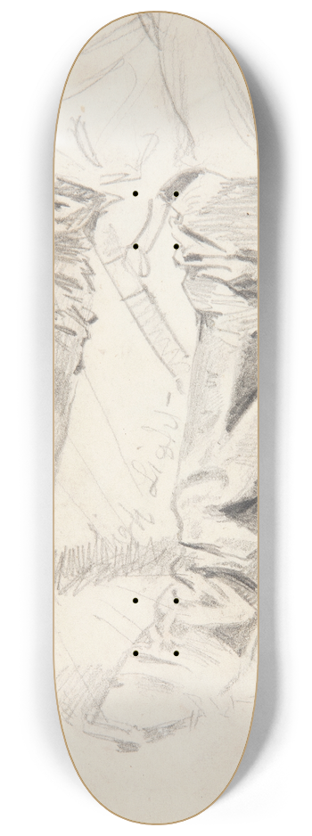 Winslow Homer - Study of Cavalry Officers Boots 8.25 inch art skate deck