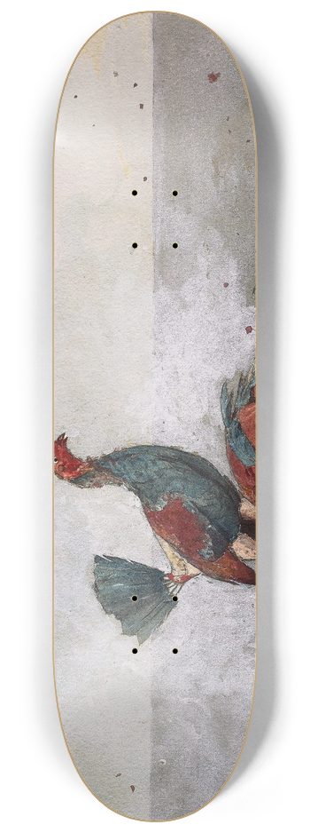 Winslow Homer - The Cock Fight 8.25 inch art skate deck