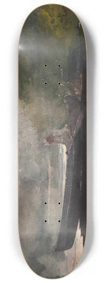 Winslow Homer - The End of the Day, Adirondacks 8.25 inch art skate deck