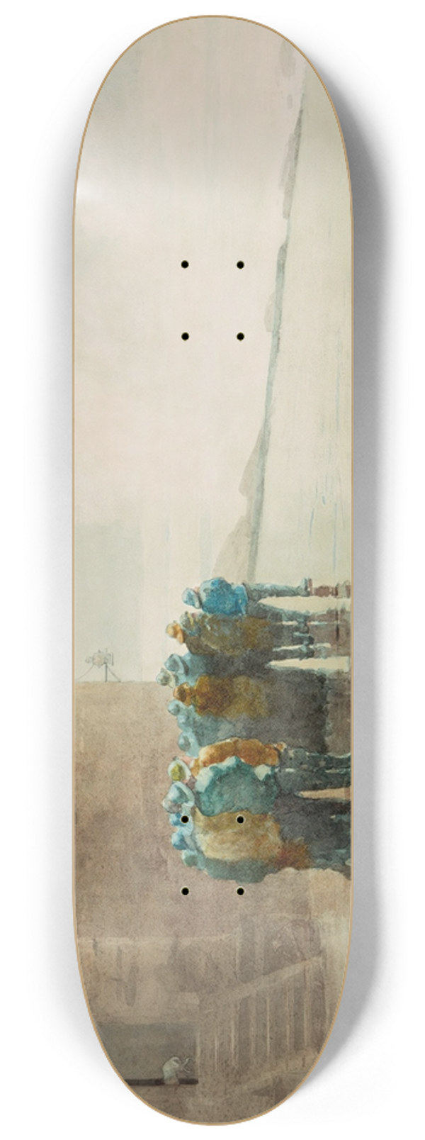 Winslow Homer - The Life Brigade 8.25 inch art skate deck