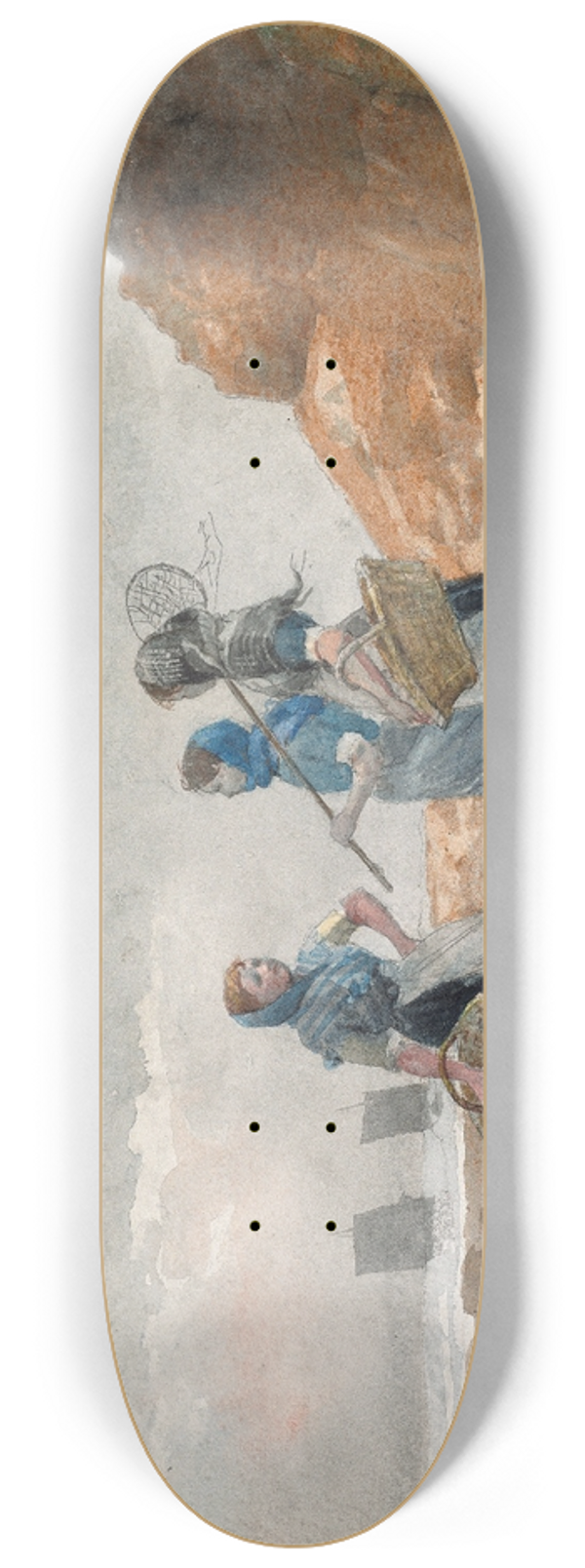 Winslow Homer - Three Fisher Girls, Tynemouth 8.25 inch art skate deck