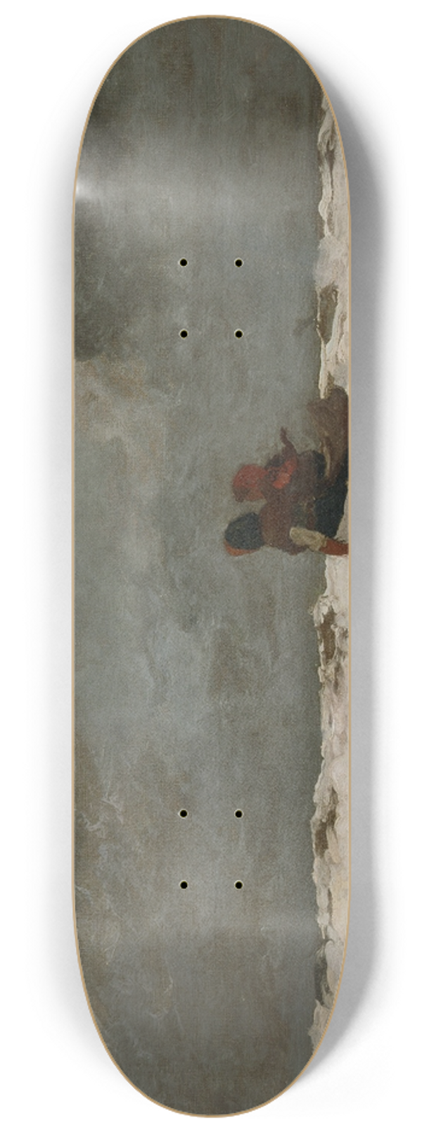 Winslow Homer - Two Figures by the Sea 8.25 inch art skate deck