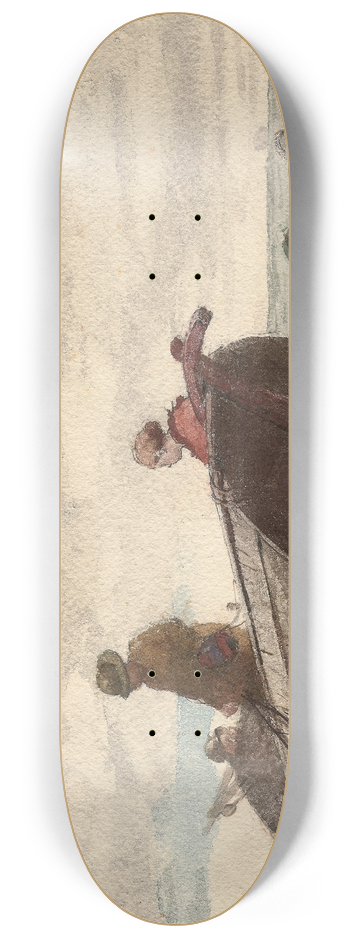 Winslow Homer - Tynemouth Priory, England 8.25 inch art skate deck