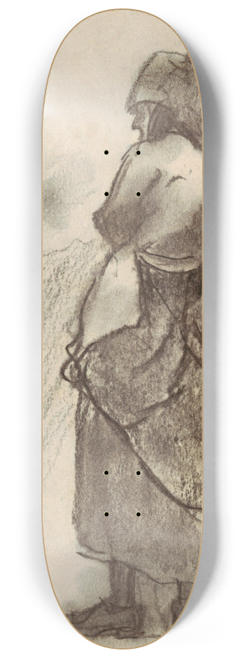 Winslow Homer - Woman Looking Out to Sea, Cullercoats, England 8.25 inch art skate deck