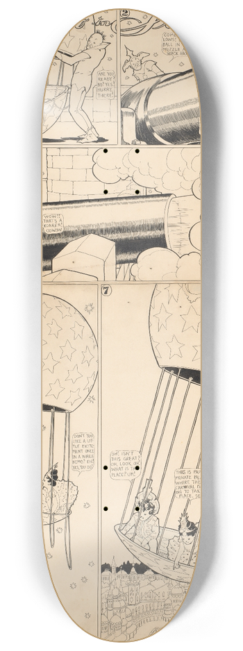 Winsor McCay - Little Nemo in Slumberland  I dont like this one little tiny bit_not one tiny weenie bit 8.25 inch art skate deck