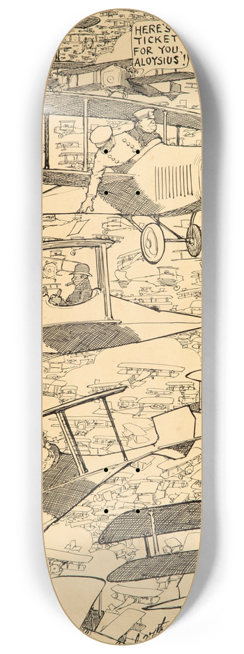 Winsor McCay - When Fords Begin to Fly 8.25 inch art skate deck
