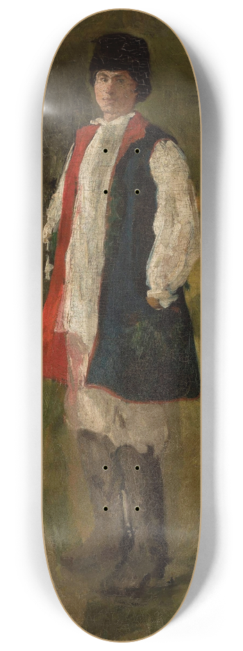 Witold Pruszkowski - Peasant in the sukmana overcoat 8.25 inch art skate deck