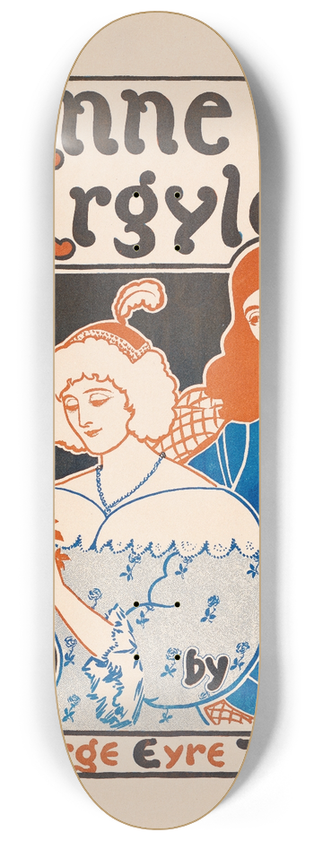 A.W.B. Lincoln - Anne of Argyle 8.25 inch art skate deck