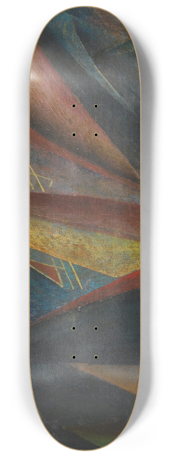 Wladimir Burliuk - Yellow Mountain 8.25 inch art skate deck