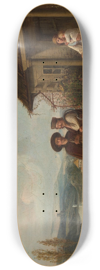 Wojciech Gerson - In front of a manor house 8.25 inch art skate deck