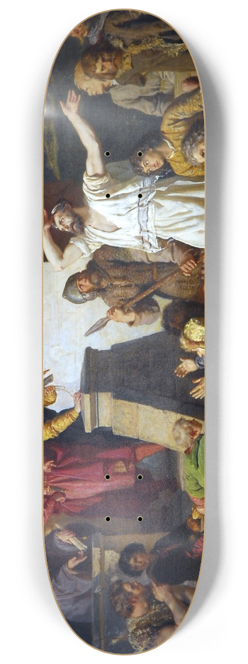 Wojciech Gerson - Reception of the Jews 8.25 inch art skate deck
