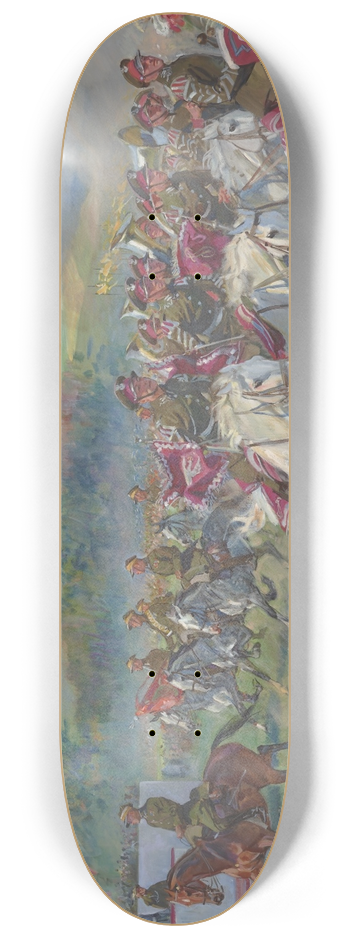 Wojciech Kossak - Feast-Day of the Polish Cavalry 8.25 inch art skate deck