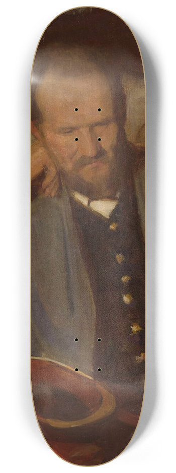 Wojciech Weiss - Portrait of Stanisaw Florek, railway official 8.25 inch art skate deck