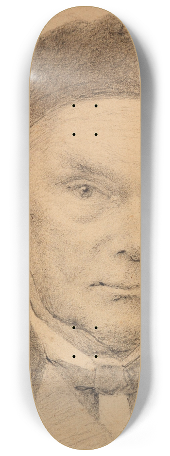 Woldemar Friderich Krger - Selfportrait 8.25 inch art skate deck