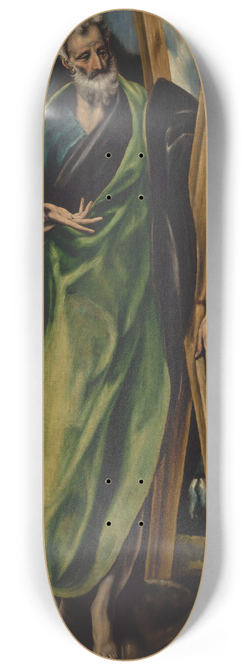 Workshop of El Greco - Saint Andrew 8.25 inch art skate deck