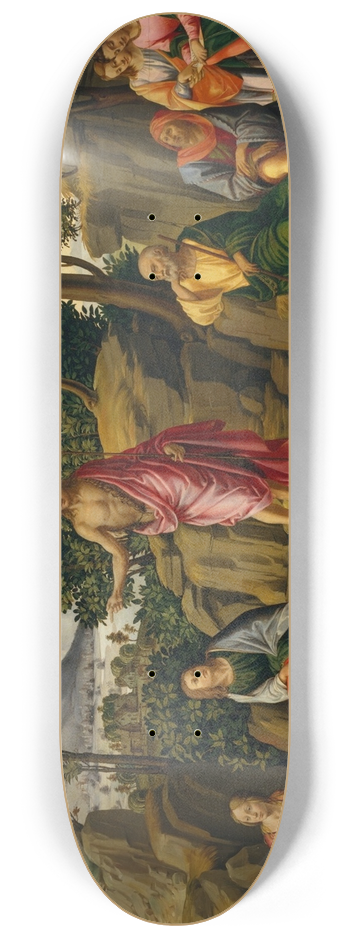 Workshop of Francesco Granacci - Saint John the Baptist Bearing Witness 8.25 inch art skate deck