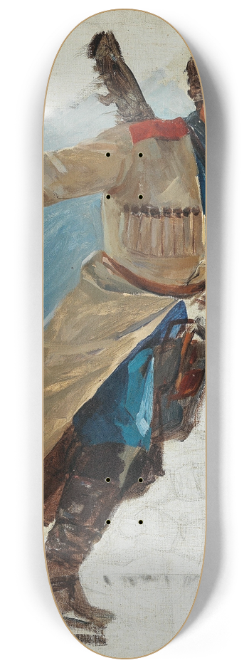 Workshop of Franz Roubaud - A Cossack 8.25 inch art skate deck